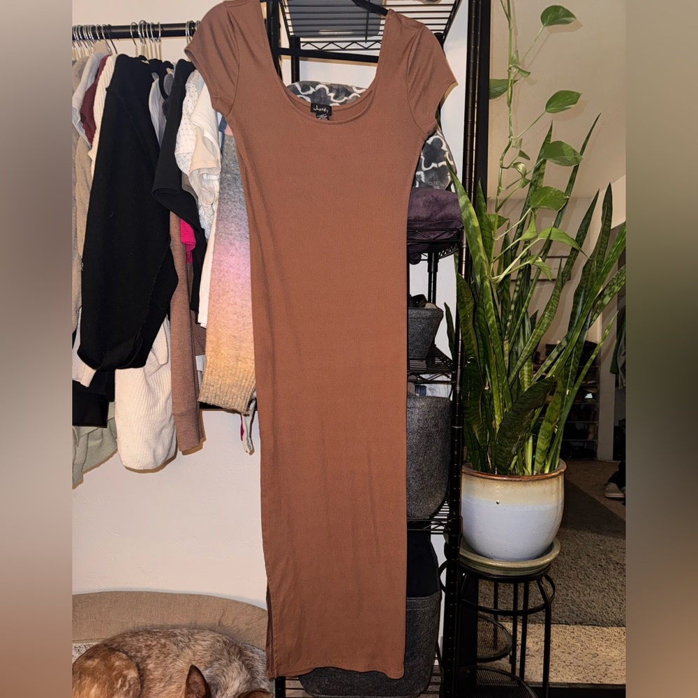 “Justify” Fitted Maxi Dress w/ Slit